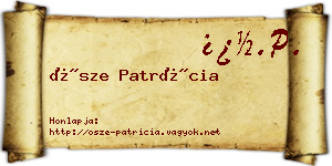 Ősze Patrícia névjegykártya